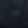 BALENCIAGA バレンシアガ 599888 BBロゴ刺繍 クルーネック オーバーサイズ セーター ニット ブラック系 M【中古】