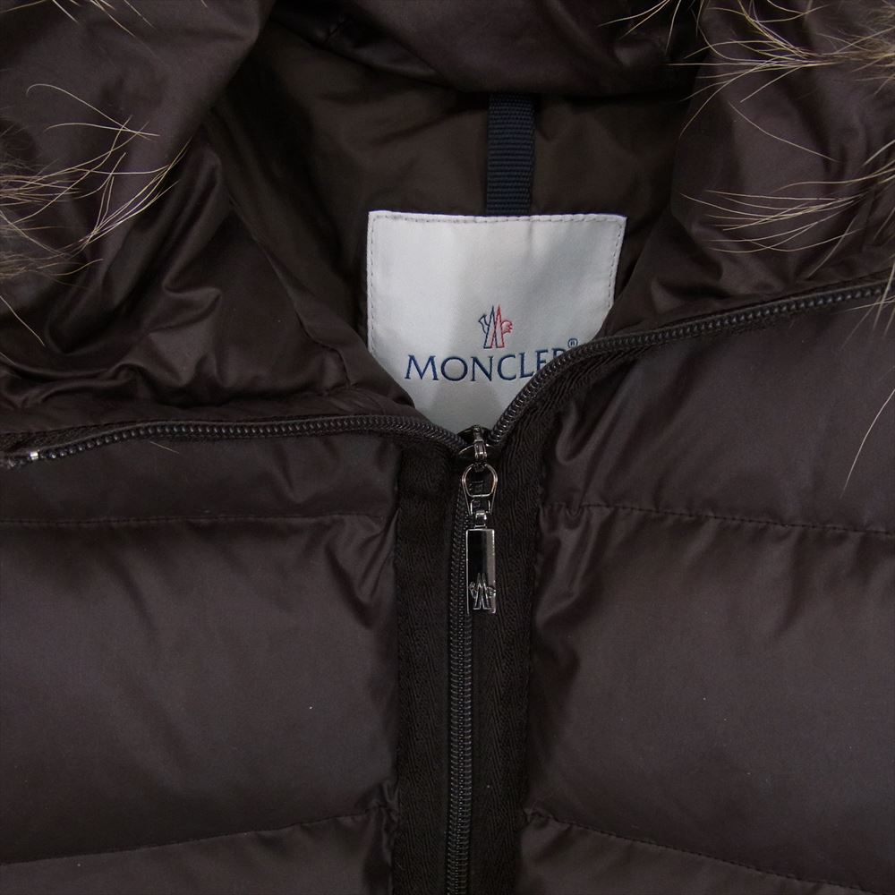 MONCLER モンクレール 22093499902054000 NANTESFUR GIUBBOTTO ダウン コート ブラウン系 1【中古】