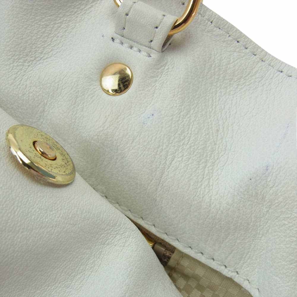 WAKO ワコー ゴールド金具 ホワイトカーフ レザー フォーマル バッグ