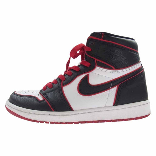 NIKE ナイキ 555088-062 1 Retro High OG Blood Line レトロ ハイ OG ブラッドライン ハイカットスニーカー ブラック系 ホワイト系 レッド系 26.5cm【中古】