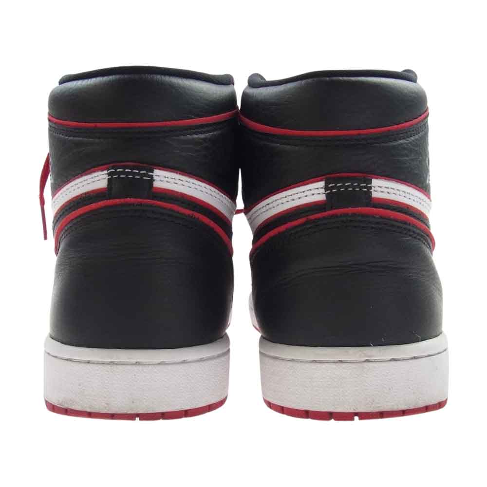 NIKE ナイキ 555088-062 1 Retro High OG Blood Line レトロ ハイ OG ブラッドライン ハイカットスニーカー ブラック系 ホワイト系 レッド系 26.5cm【中古】
