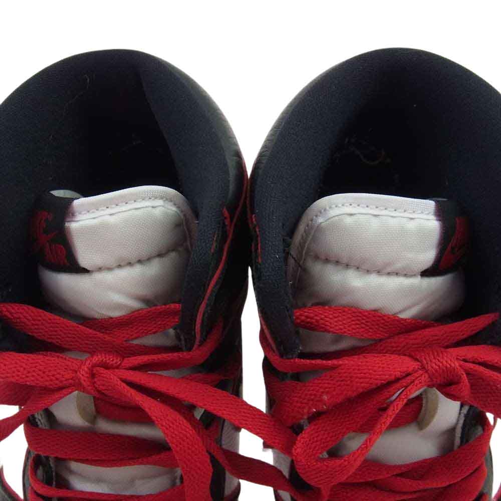 NIKE ナイキ 555088-062 1 Retro High OG Blood Line レトロ ハイ OG ブラッドライン ハイカットスニーカー ブラック系 ホワイト系 レッド系 26.5cm【中古】