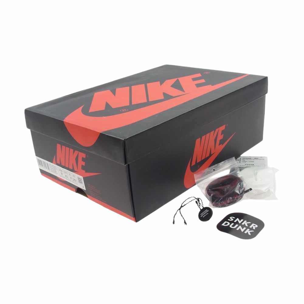 NIKE ナイキ 555088-062 1 Retro High OG Blood Line レトロ ハイ OG ブラッドライン ハイカットスニーカー ブラック系 ホワイト系 レッド系 26.5cm【中古】