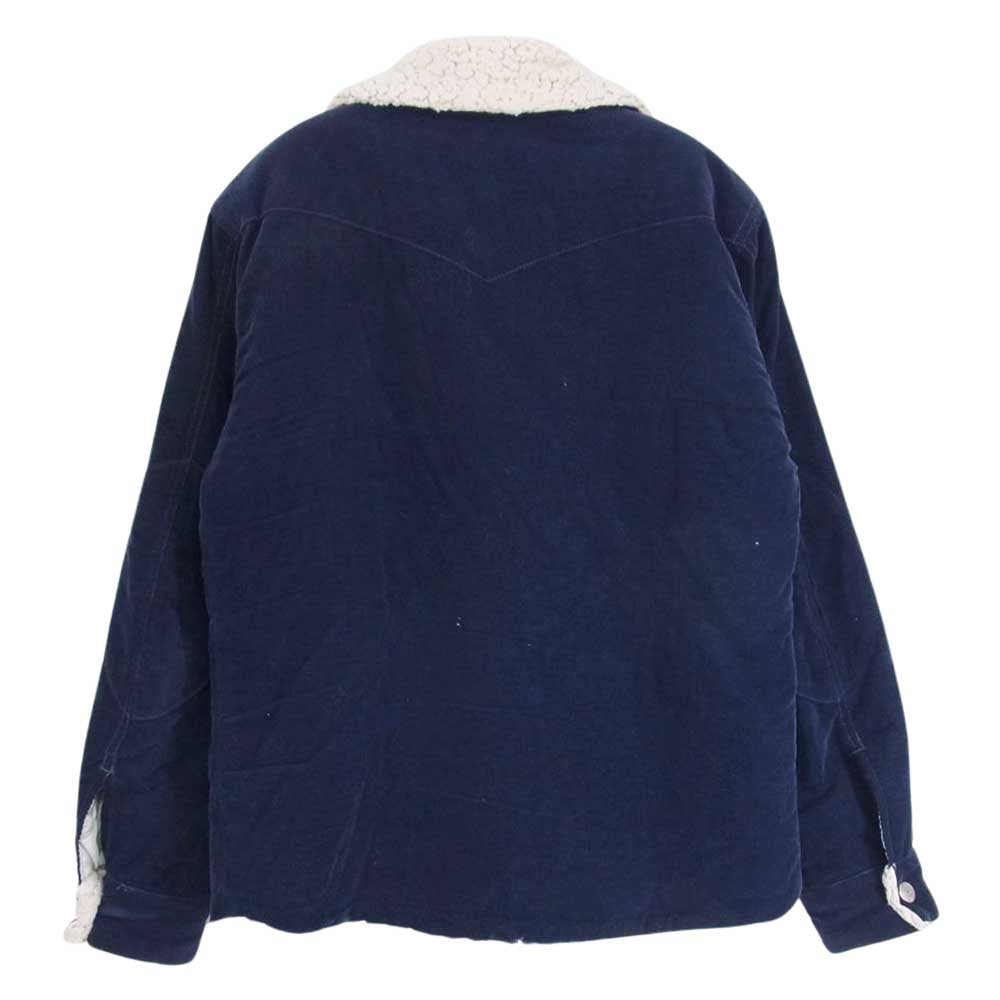 HOLLYWOOD RANCH MARKET ハリウッドランチマーケット ランチコート 細畝 コーデュロイ ランチ ジャケット ネイビー系 S【中古】