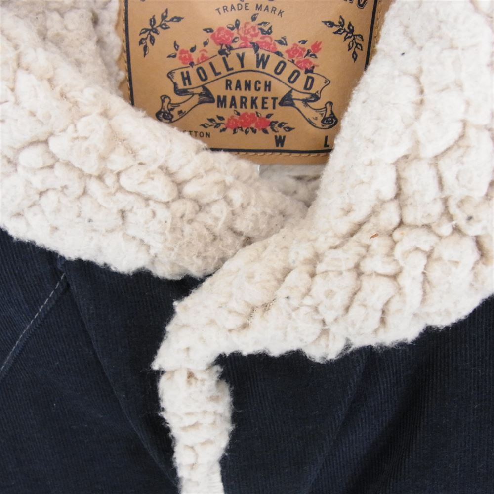 HOLLYWOOD RANCH MARKET ハリウッドランチマーケット ランチコート 細畝 コーデュロイ ランチ ジャケット ネイビー系 S【中古】