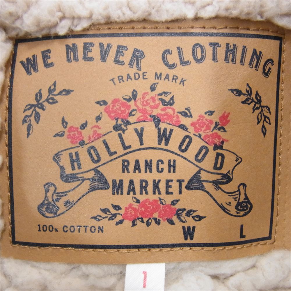 HOLLYWOOD RANCH MARKET ハリウッドランチマーケット ランチコート 細畝 コーデュロイ ランチ ジャケット ネイビー系 S【中古】