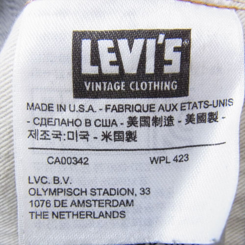 Levi's リーバイス 78501-0002 LVC ヴィンテージクロージング 1978年モデル 米国製 リジット デニム パンツ インディゴブルー系 30【中古】