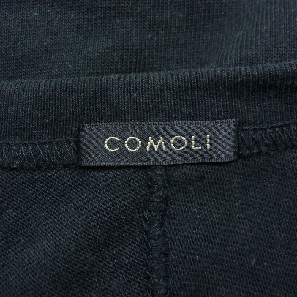 COMOLI コモリ 23SS x01-05005  フットボール ロンT 長袖 Tシャツ ブラック系 2【中古】
