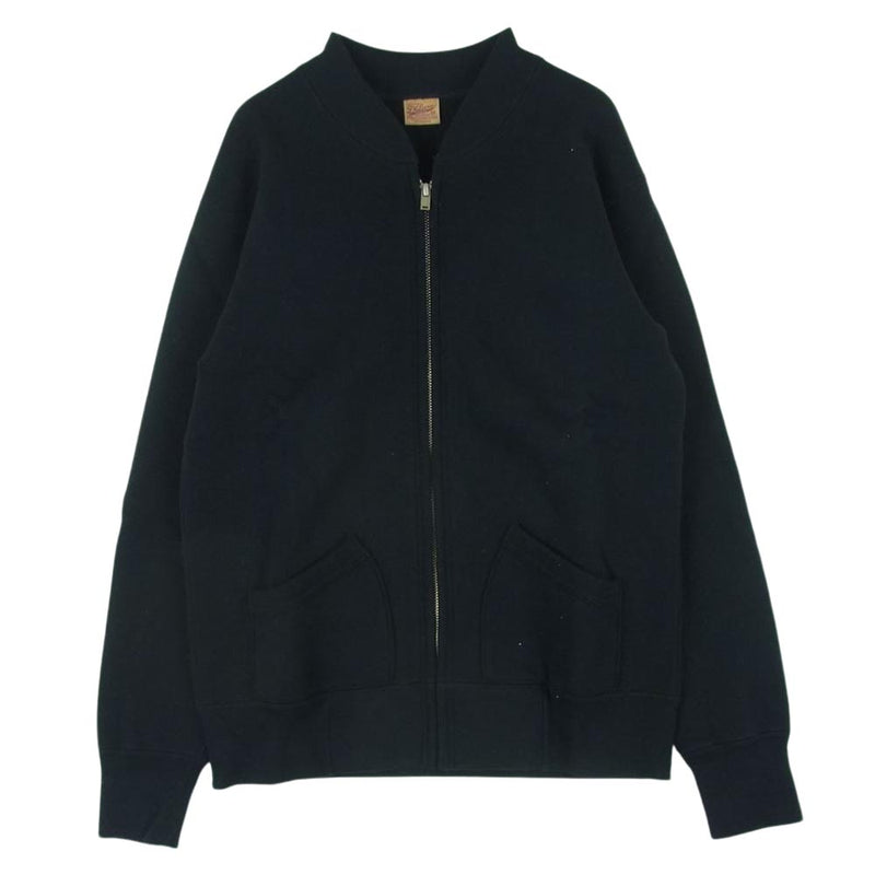 デラックスウエア SFZ-P FULLZIP SWEAT PLAIN  フルジップ スウェット ジャケット ブラック系 M【中古】