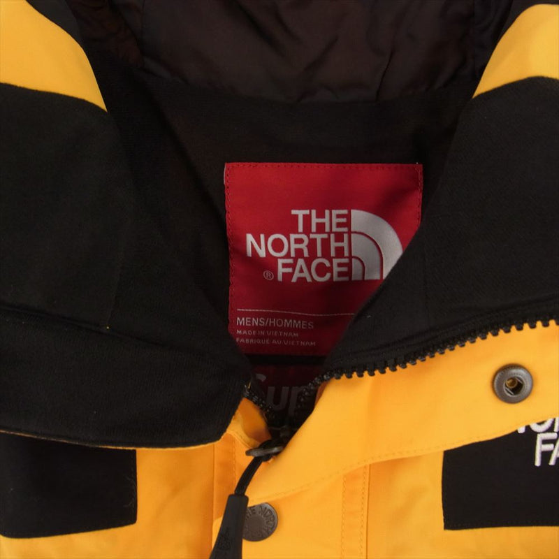 Supreme シュプリーム 19SS NP11901I × The North Face Arc Logo Mountain Parka ノースフェイス アーチ ロゴ マウンテン パーカー ジャケット イエロー系 ブラック系 USA:M【新古品】【未使用】【中古】