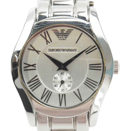 Emporio Armani エンポリオ・アルマーニ AR-0648 クォーツ 腕時計 ウォッチ シルバー系【中古】