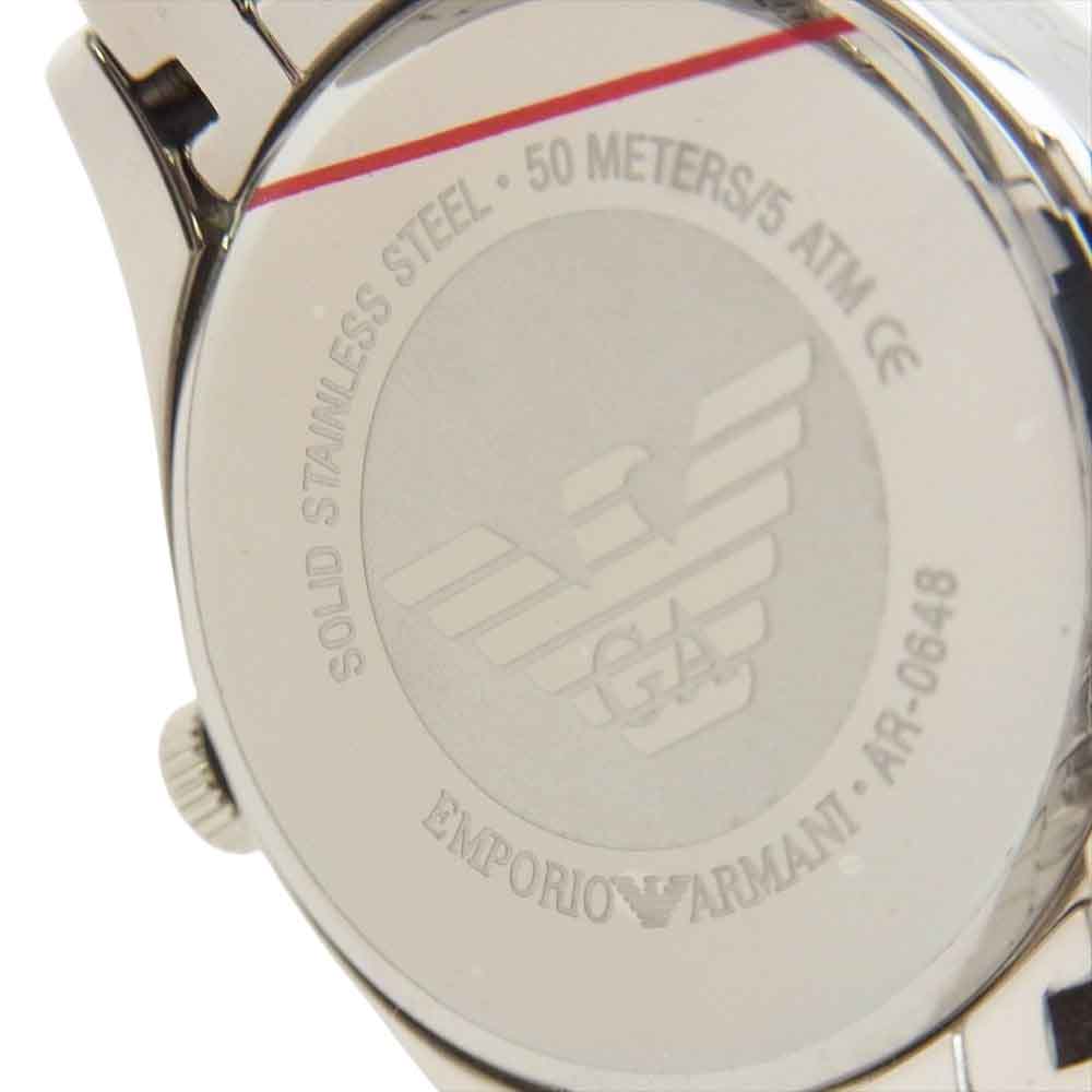 Emporio Armani エンポリオ・アルマーニ AR-0648 クォーツ 腕時計 ウォッチ シルバー系【中古】