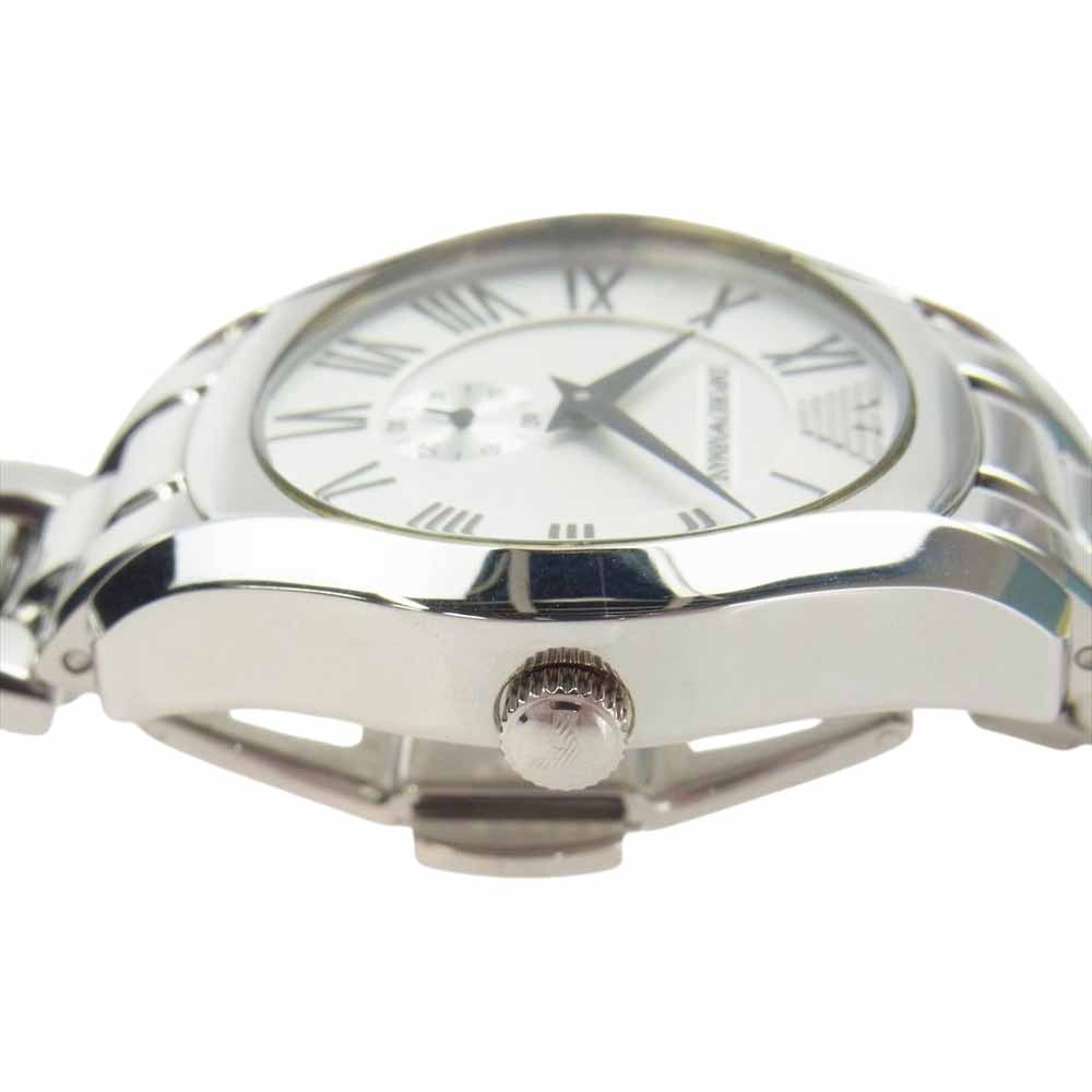 Emporio Armani エンポリオ・アルマーニ AR-0648 クォーツ 腕時計 ウォッチ シルバー系【中古】