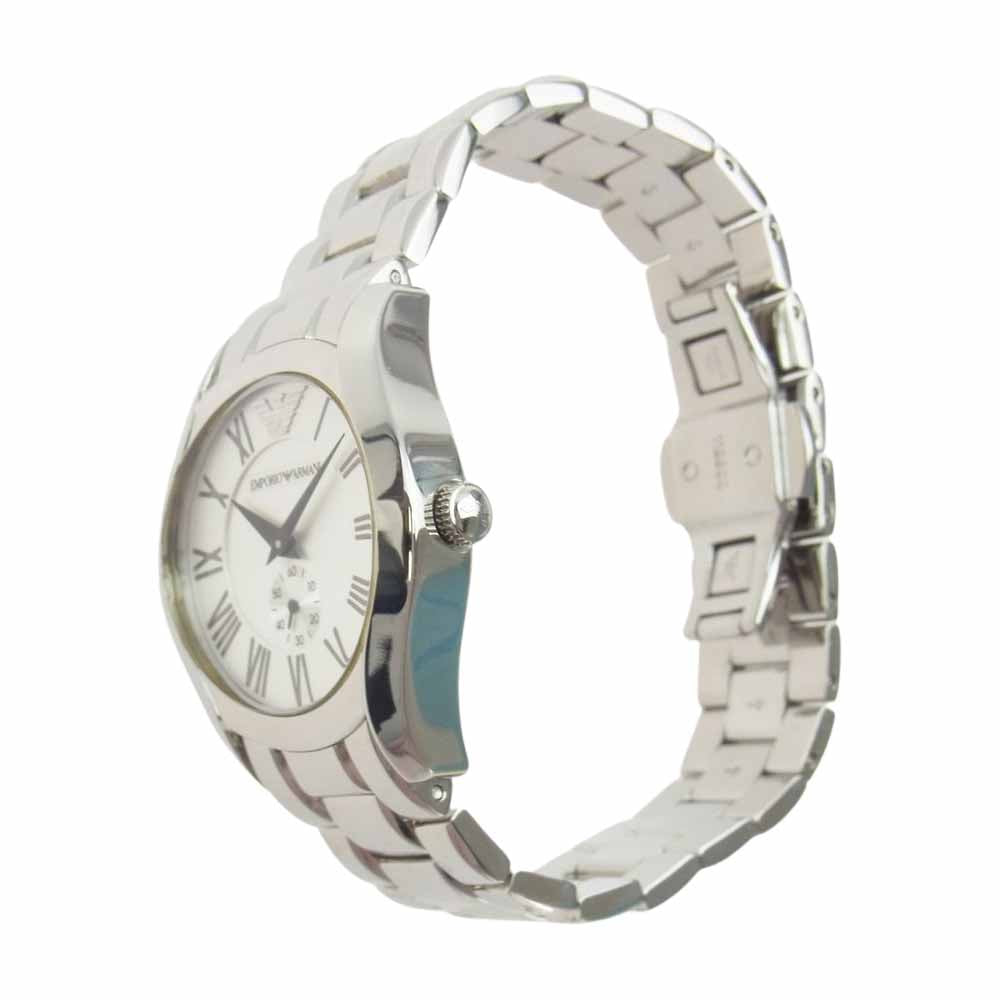 Emporio Armani エンポリオ・アルマーニ AR-0648 クォーツ 腕時計 ウォッチ シルバー系【中古】