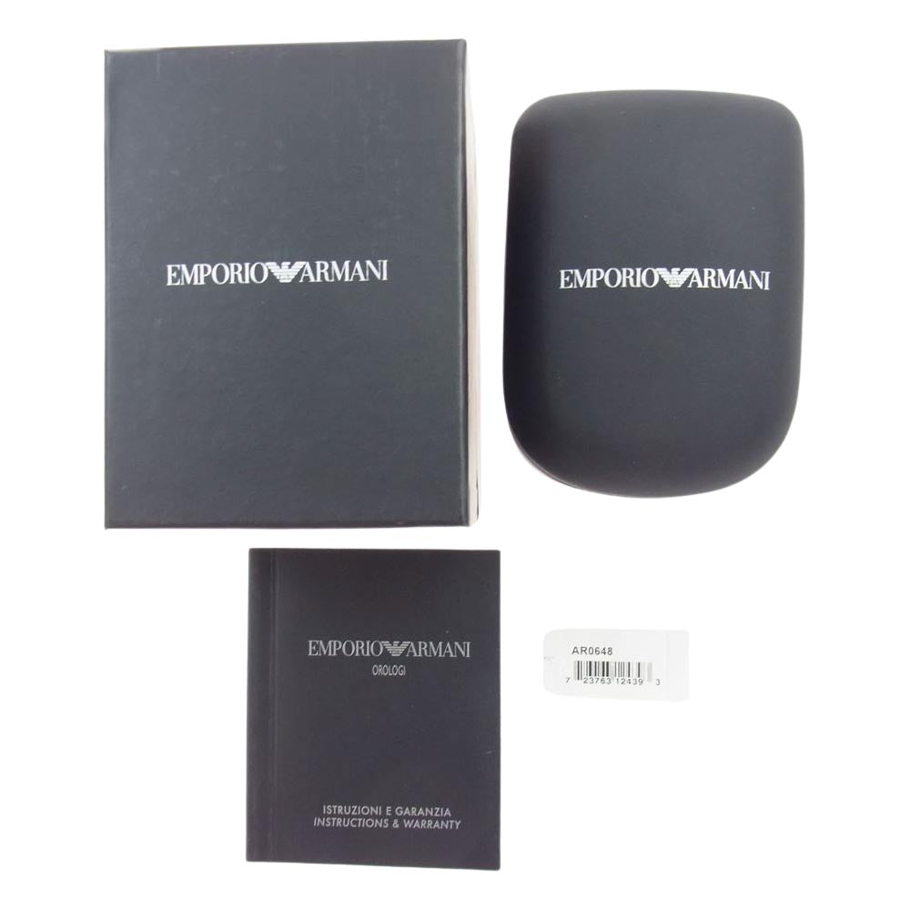 Emporio Armani エンポリオ・アルマーニ AR-0648 クォーツ 腕時計 ウォッチ シルバー系【中古】