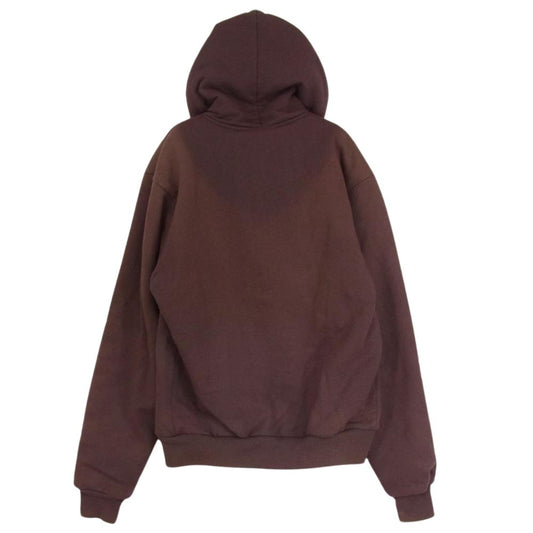 Carhartt カーハート 裏地サーマル フルジップ スウェット パーカー ブラウン系 サイズ表記無【中古】