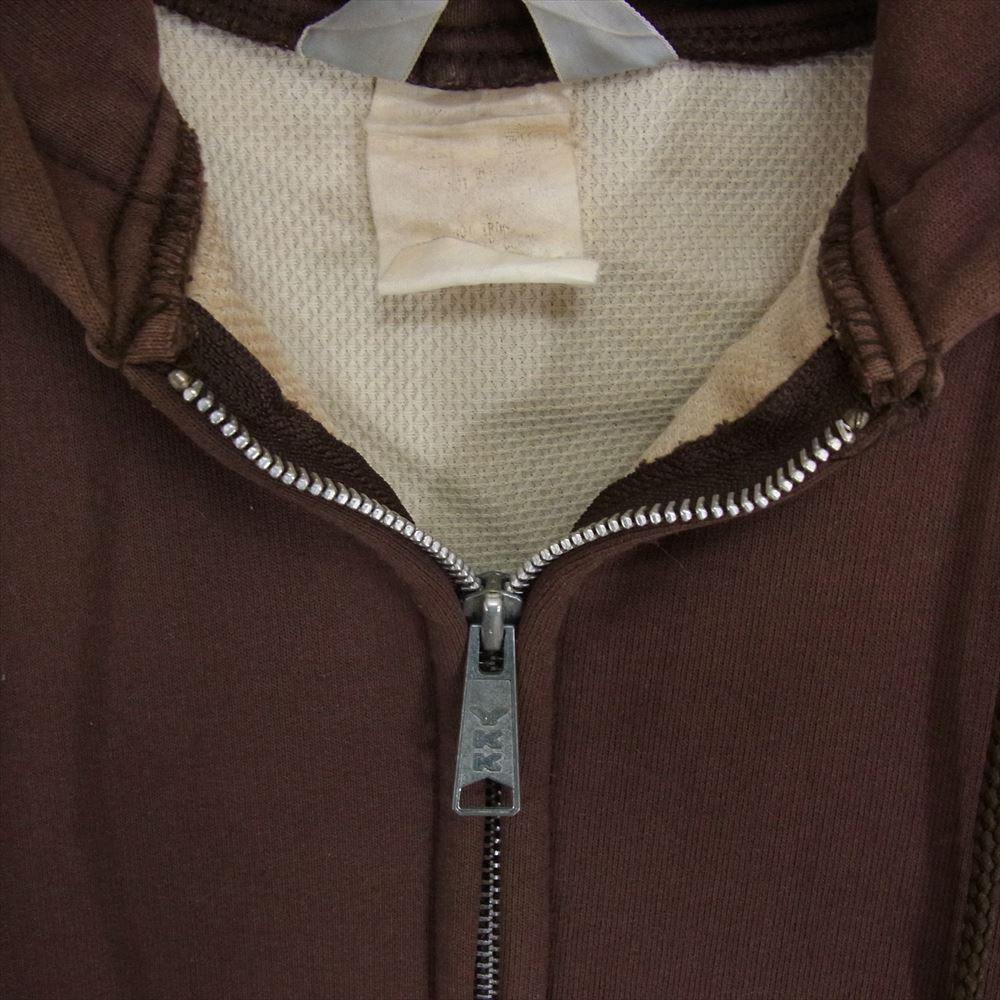 Carhartt カーハート 裏地サーマル フルジップ スウェット パーカー ブラウン系 サイズ表記無【中古】