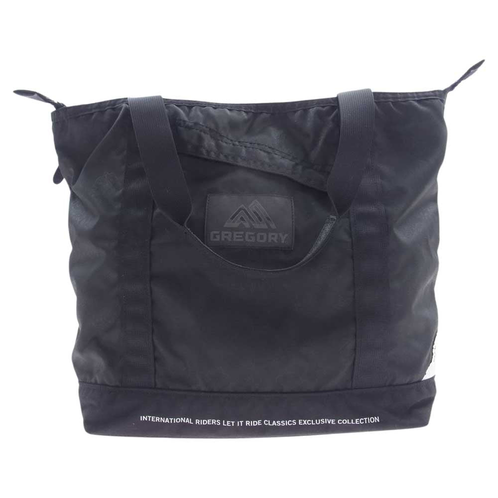 GREGORY グレゴリー × Let It Ride × nano universe レットイットライド ナノユニバース トリプルコラボ ナイロン トートバッグ ブラック系【中古】