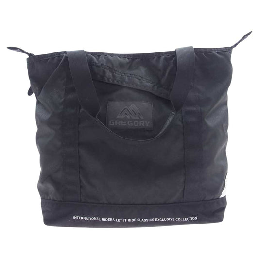 GREGORY グレゴリー × Let It Ride × nano universe レットイットライド ナノユニバース トリプルコラボ ナイロン トートバッグ ブラック系【中古】