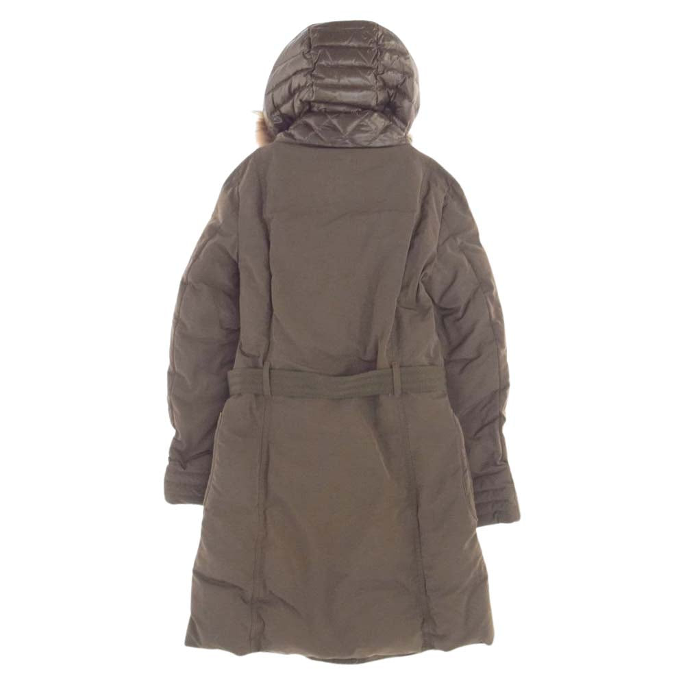 MONCLER モンクレール ROMNEY ロムニー ベルト付き ダウンジャケット ダウンコート ブラウン系【中古】