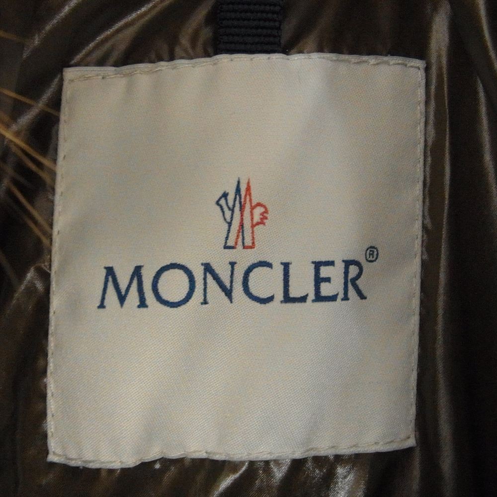 MONCLER モンクレール ROMNEY ロムニー ベルト付き ダウンジャケット ダウンコート ブラウン系【中古】