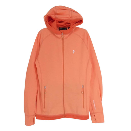 ピークパフォーマンス G43242019 ポリエステル ストレッチ ジップアップ パーカー オレンジ系 M【中古】