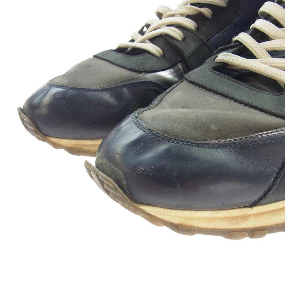 LOUIS VUITTON ルイ・ヴィトン ランアウェイ スニーカー ダミエ ローカット スニーカー  ブラック系 ネイビー系 グレー系 8.5インチ【中古】