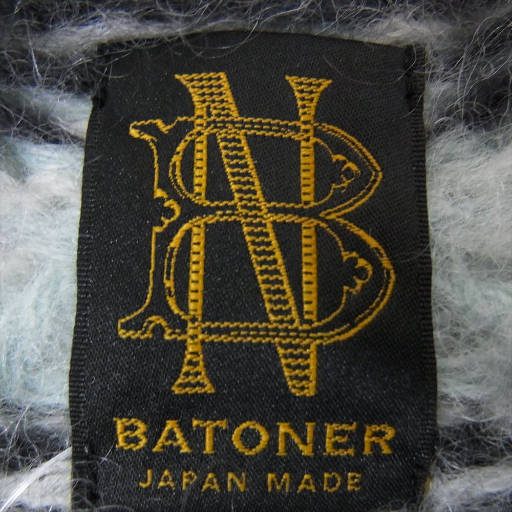 バトナー BM-22FL-069 DRESSTERIOR ドレステリア 別注 モヘヤ ノルディック ニット セーター グレー系 1【中古】