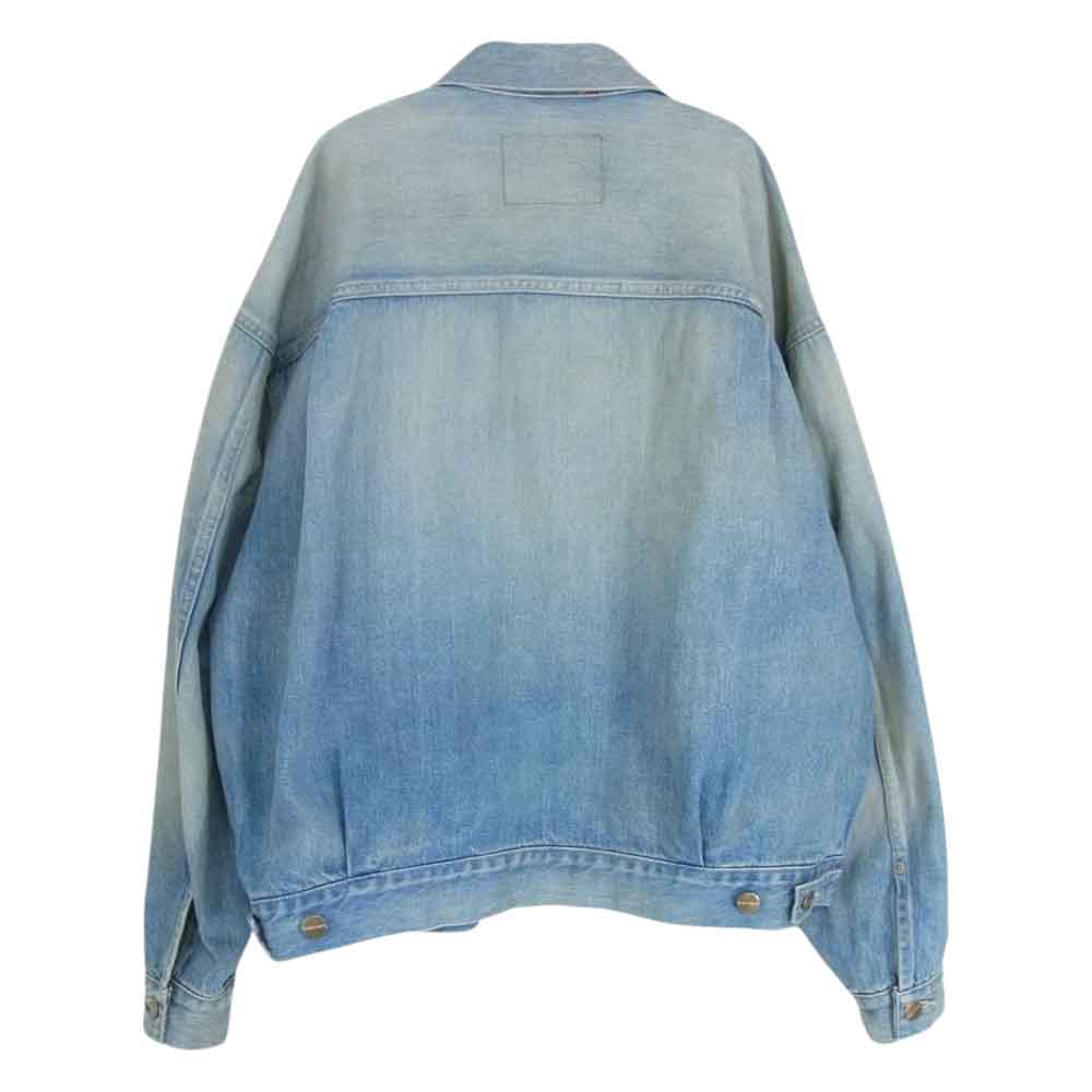GRAPHPAPER グラフペーパー 23SS GU231-30104LB Selvage Denim Jacket LIGHT FADE サベージ 2nd タイプ デニムジャケット ライトフェード インディゴブルー系 SIZE 0【中古】