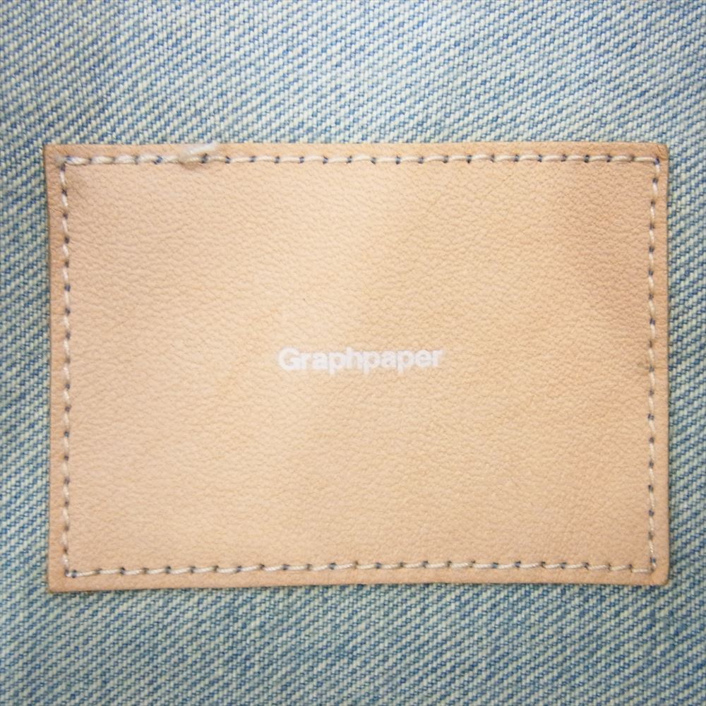 GRAPHPAPER グラフペーパー 23SS GU231-30104LB Selvage Denim Jacket LIGHT FADE サベージ 2nd タイプ デニムジャケット ライトフェード インディゴブルー系 SIZE 0【中古】