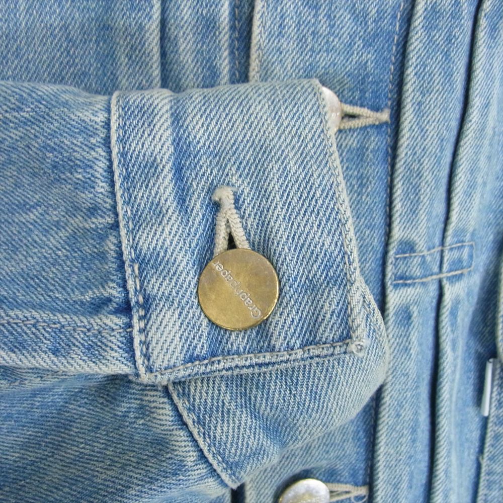 GRAPHPAPER グラフペーパー 23SS GU231-30104LB Selvage Denim Jacket LIGHT FADE サベージ 2nd タイプ デニムジャケット ライトフェード インディゴブルー系 SIZE 0【中古】