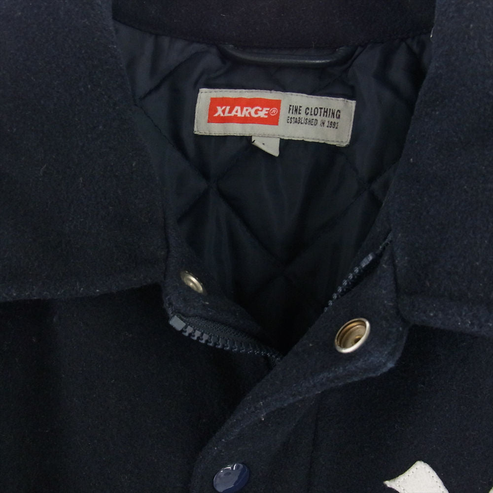 エクストララージ 143521 ウールメルトン 中綿 コーチジャケット ダークネイビー系 L【中古】