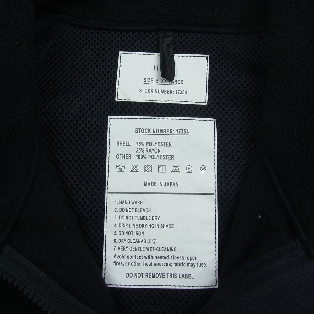 HYKE ハイク 22AW 17354 ECWCS GEN3 FLEECE LEVEL3 JACKET フリース フルジップ ジャケット ブラック系 XXL【極上美品】【中古】