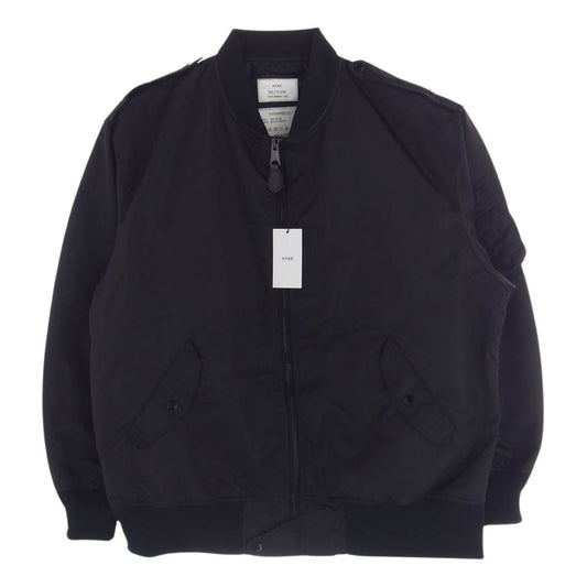 HYKE ハイク 23SS 17373 TYPE L-2A JACKET ナイロン ミリタリー ジャケット ブルゾン MA-1 ブラック系 XXL 表記サイズ：5【極上美品】【中古】