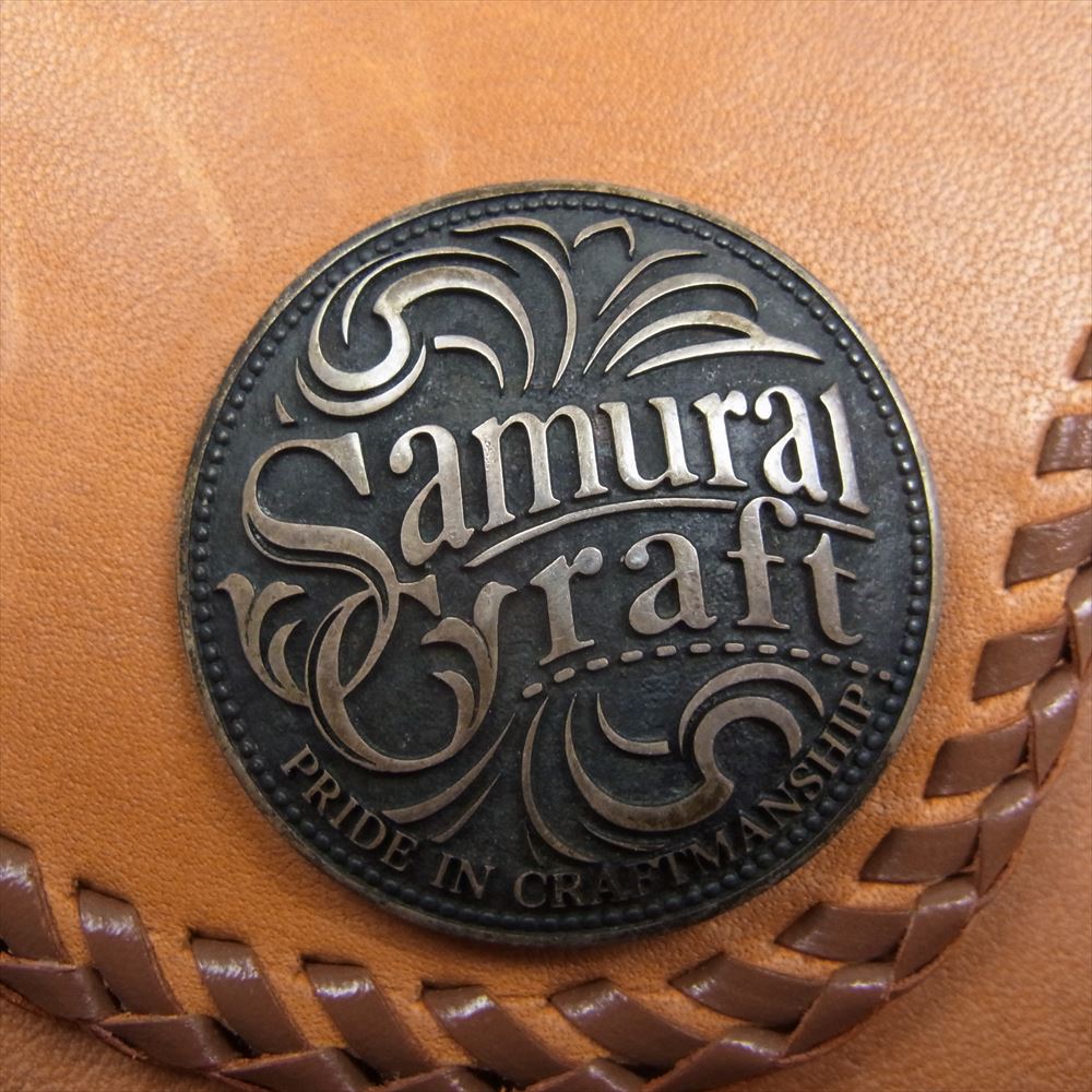 SAMURAI CRAFT サムライクラフト コンチョ レザー ハンド バッグ ライトブラウン系【中古】