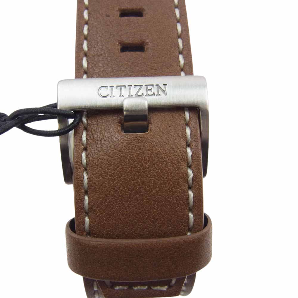 CITIZEN シチズン BV1088-08W × Disney ディズニー MICKEY AVIATOR ミッキーアビエイター エコドライブ 腕時計 ウォッチ ブラウン系【美品】【中古】