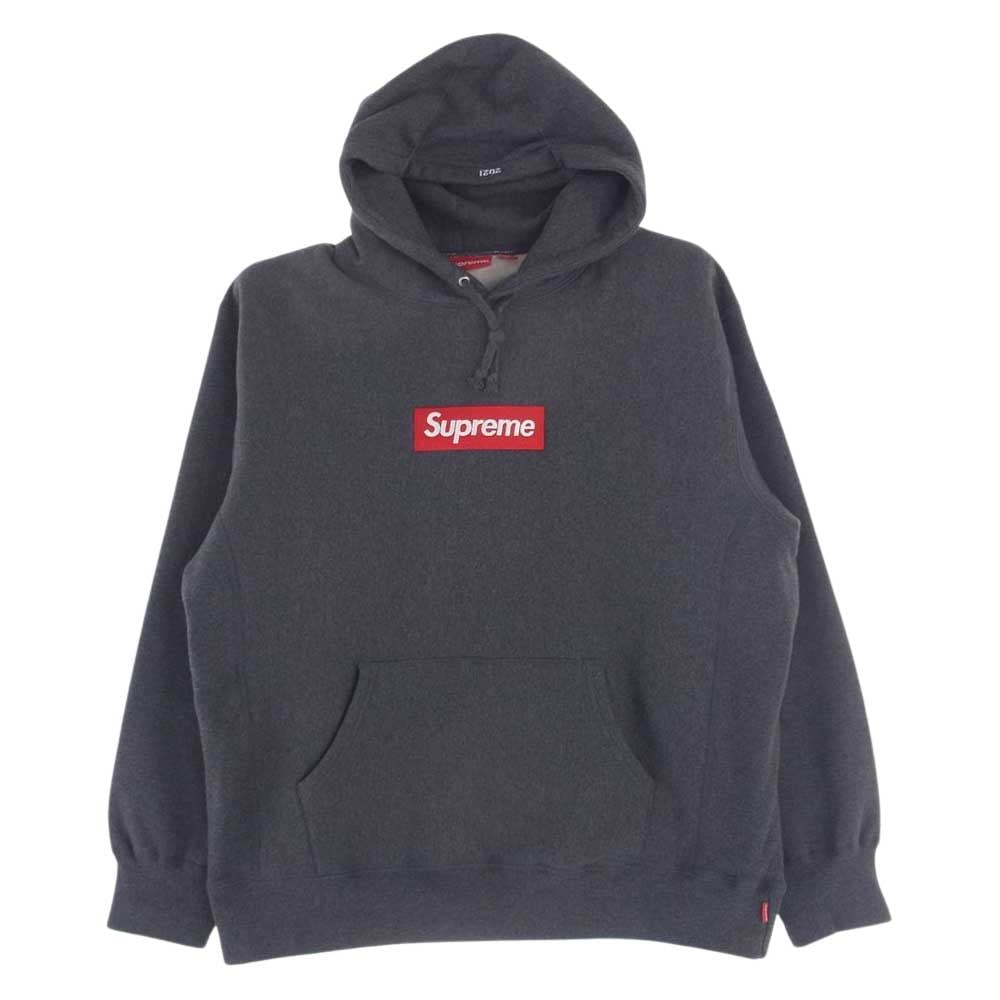 Supreme シュプリーム 21AW Box Logo Hooded Sweatshirt ボックス ロゴ スウェット パーカー グレー系 L【中古】