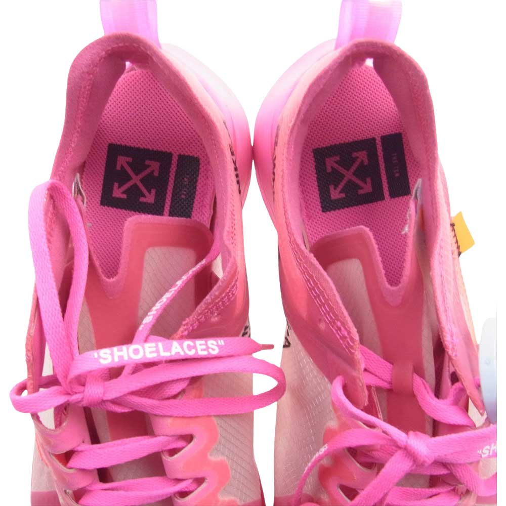 OFF-WHITE オフホワイト AJ4588-600 × Off-White オフホワイト Zoom Fly ズームフライ Pink ピンク系 US10【中古】