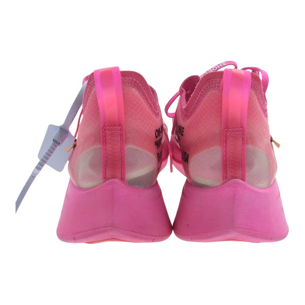 OFF-WHITE オフホワイト AJ4588-600 × Off-White オフホワイト Zoom Fly ズームフライ Pink ピンク系 US10【中古】