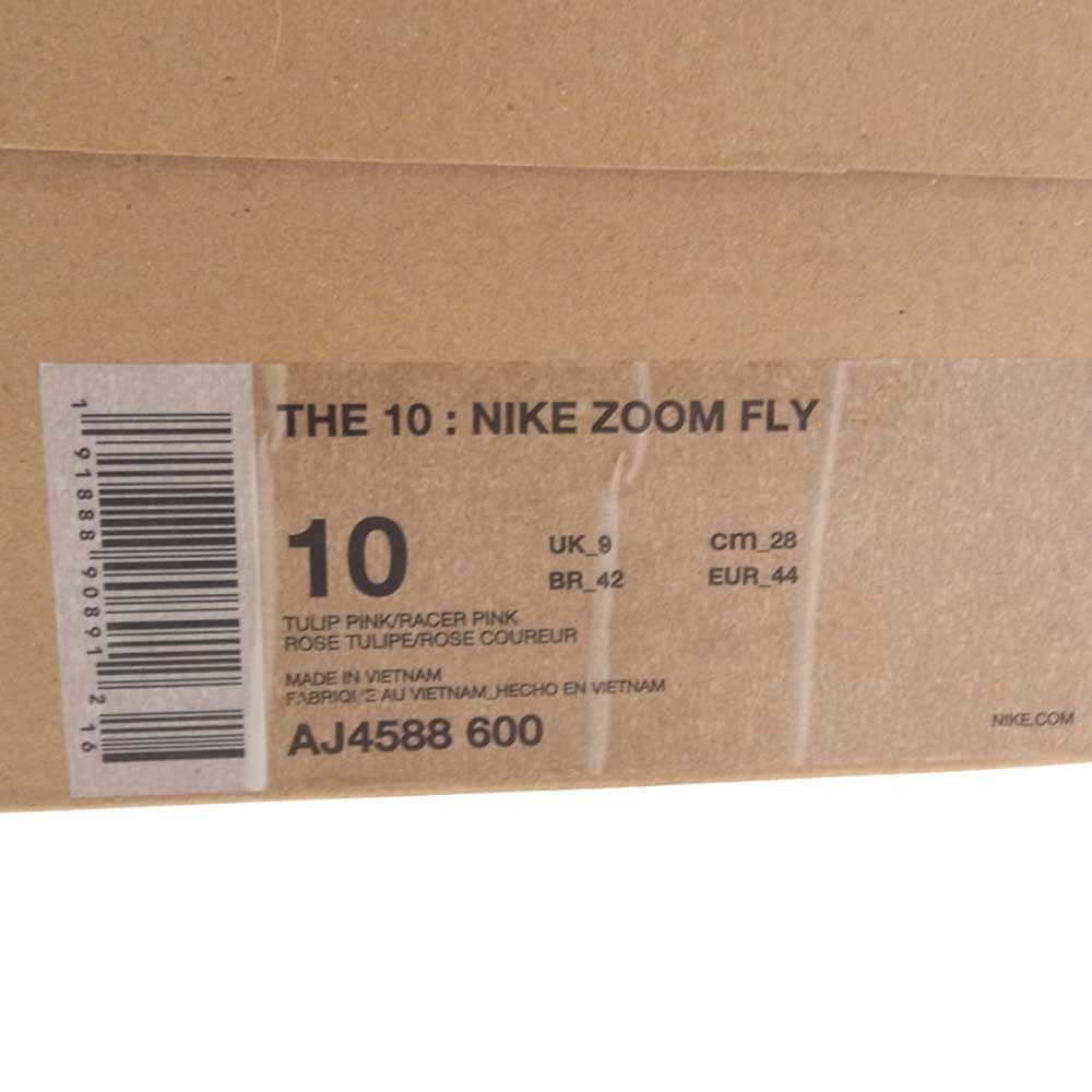 OFF-WHITE オフホワイト AJ4588-600 × Off-White オフホワイト Zoom Fly ズームフライ Pink ピンク系 US10【中古】