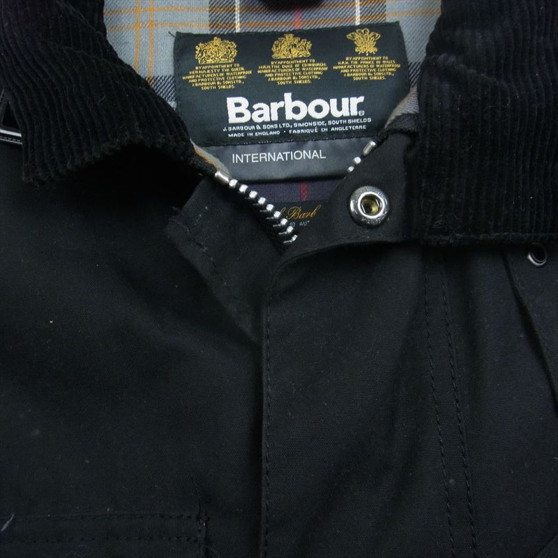 Barbour バブアー 1202317 英国製 1202317 INTERNATIONAL インターナショナル ワックス オイルド ジャケット ブラック系 34【中古】