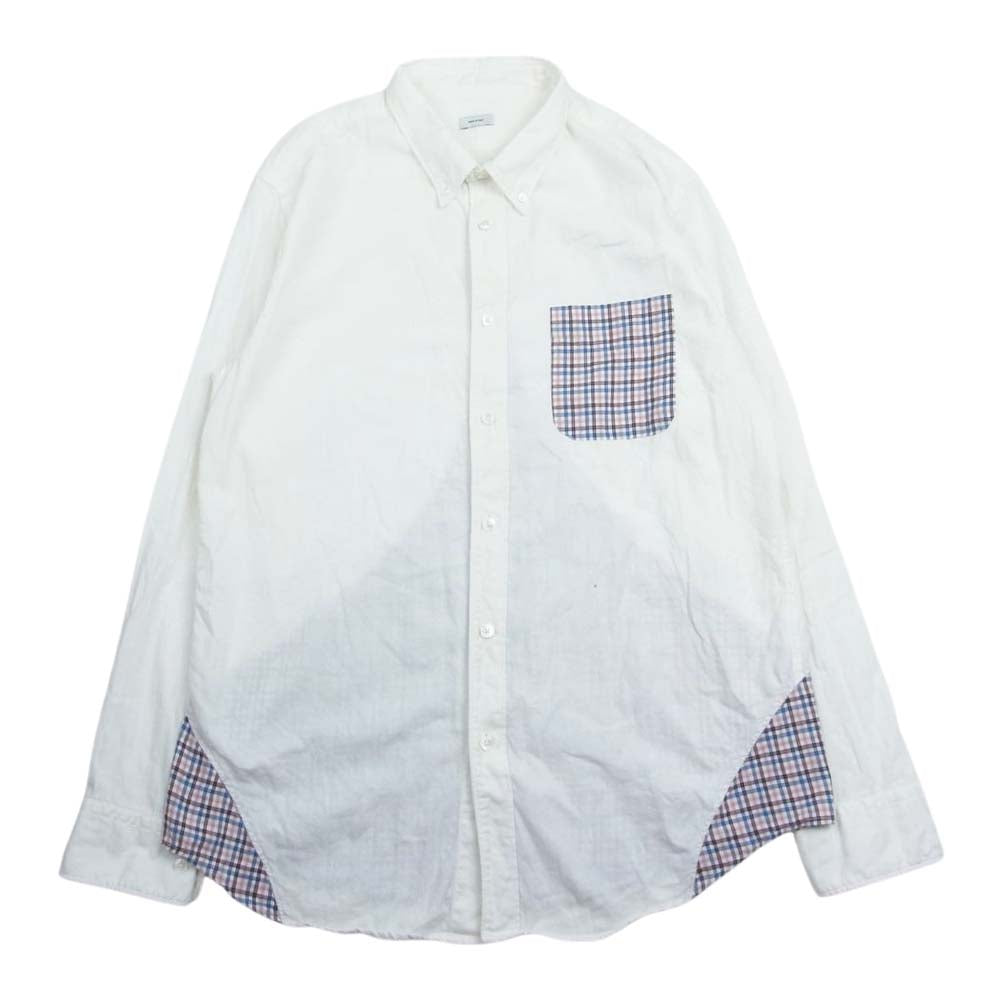 VISVIM ビズビム 12AW 0112205014010 Fullcam Shirt L/S ギンガムチェック切替 シャツ ホワイト系 3【中古】