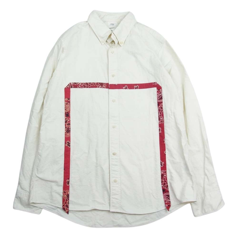 VISVIM ビズビム 18SS 0118105011002 V＋V 5-NATION SHIRT L/S バンダナ柄 長袖 シャツ ホワイト系 3【中古】