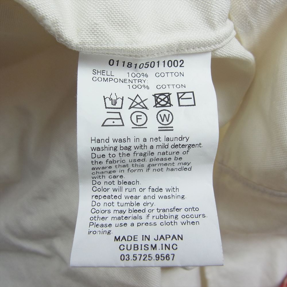 VISVIM ビズビム 18SS 0118105011002 V＋V 5-NATION SHIRT L/S バンダナ柄 長袖 シャツ ホワイト系 3【中古】