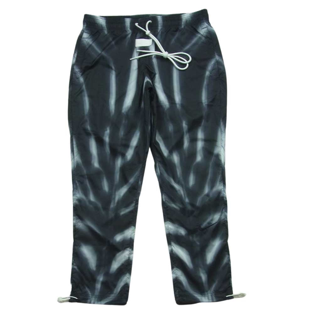 NIKE ナイキ FEAR OF GOD フィアオブゴッド BV8737-010 ALLOVER PRINT PANTS BLACK MEDIUM 総柄 ナイロン パンツ ブラック系 グレー系 M【美品】【中古】