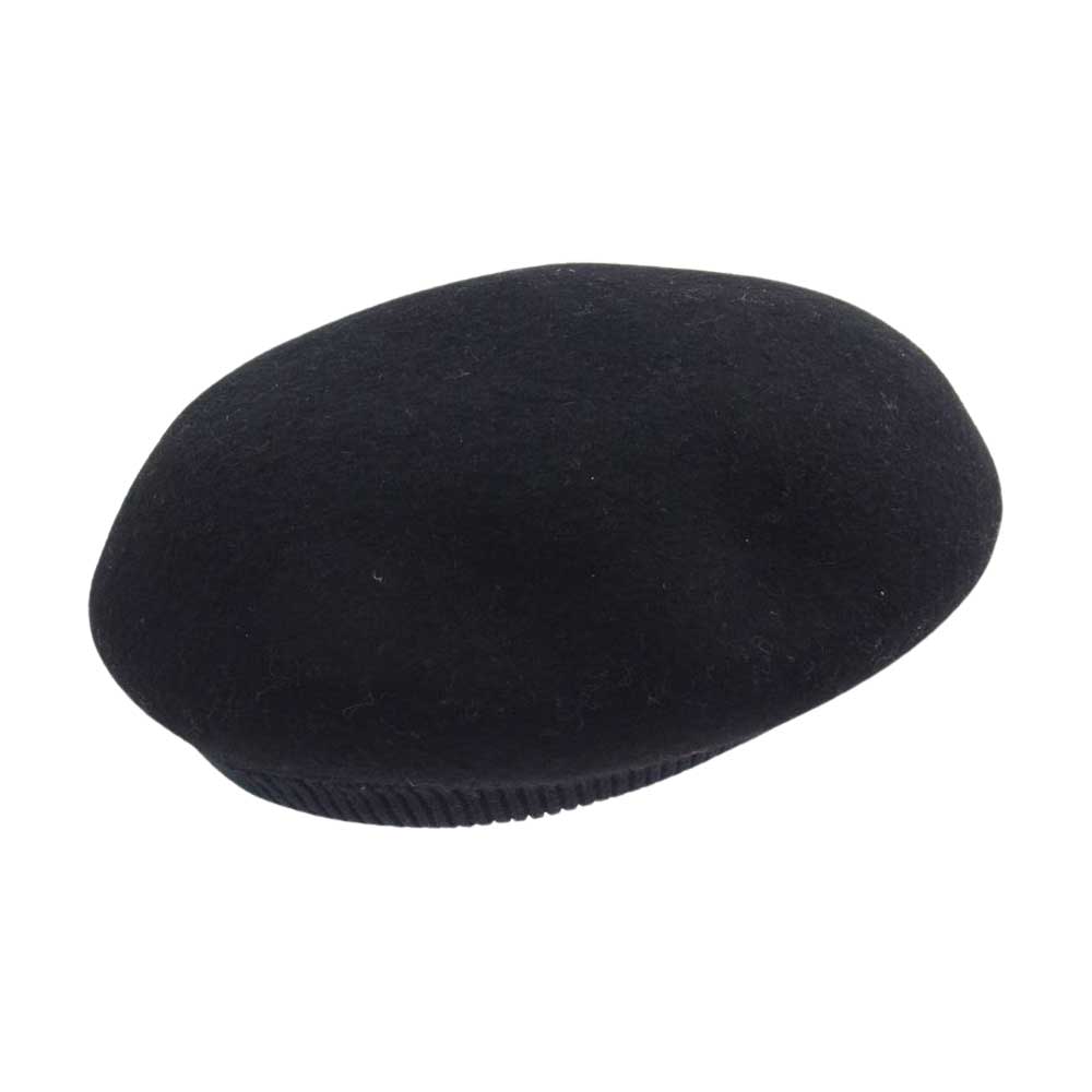 カムズアンドゴーズ 19746 RIB BERET ウール リブ ベレー帽 ブラック系【中古】