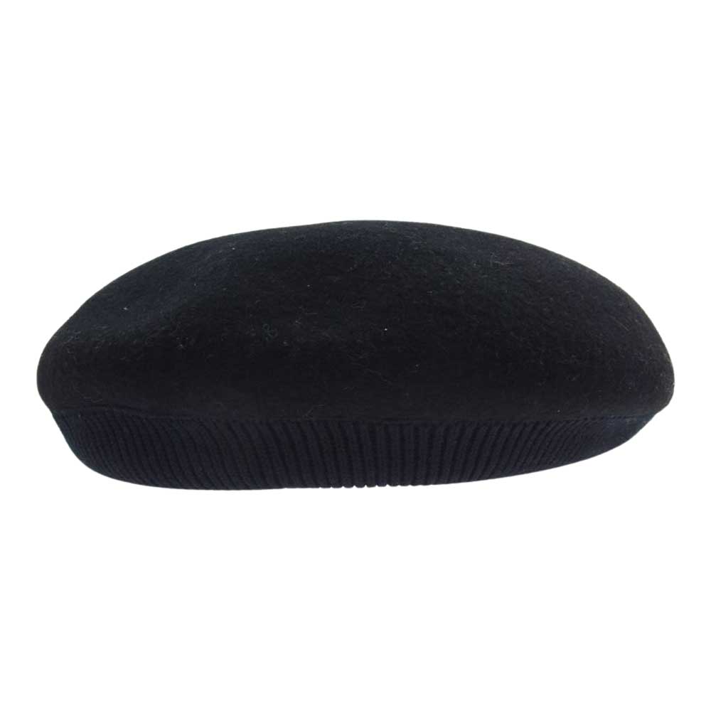 カムズアンドゴーズ 19746 RIB BERET ウール リブ ベレー帽 ブラック系【中古】