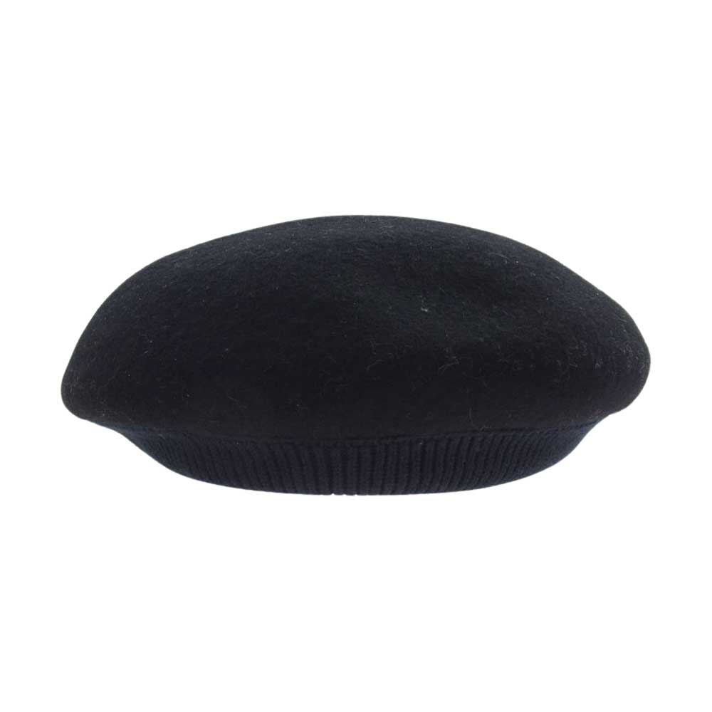カムズアンドゴーズ 19746 RIB BERET ウール リブ ベレー帽 ブラック系【中古】