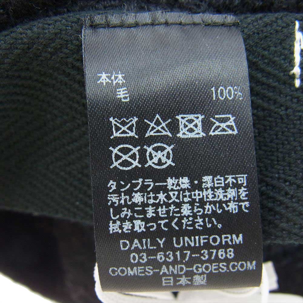 カムズアンドゴーズ 19746 RIB BERET ウール リブ ベレー帽 ブラック系【中古】