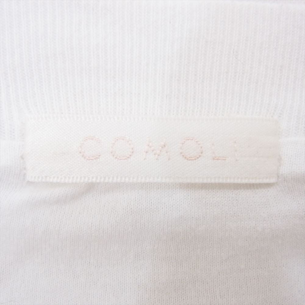 COMOLI コモリ 22AW W03-05005 ダブルレイヤー 長袖 クルー Tシャツ カットソー ホワイト系 4【中古】